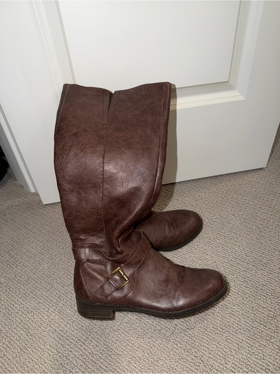 Kenneth Cole Reaction Shoes - Kenneth Cole Reaction Brown Tall Riding Boots